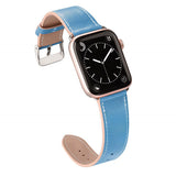 Leather strap for Apple Watch band 44mm/40mm iWatch band 42mm 38mm High quality Textured bracelet Apple watch series 6 5 4 3 se