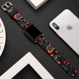 Camouflage strap for Apple watch band 44mm 40mm Silicone belt correas bracelet watchband iWatch band 42mm 38mm series 3 4 5 6 se