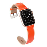 Leather strap for Apple Watch band 44mm/40mm iWatch band 42mm 38mm High quality Textured bracelet Apple watch series 6 5 4 3 se