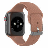 3D Texture Strap for Apple watch band 44mm 40mm Sport Silicone belt watchband bracelet iWatch 38mm 42mm series 3 4 5 se 6 band