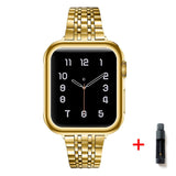 Stainless Steel Strap For Apple Watch Band 7 6 SE 5 3 iWatch series 41mm 45mm 40mm 44mm 38mm 42mm Sport Metal Slim Bracelet Band