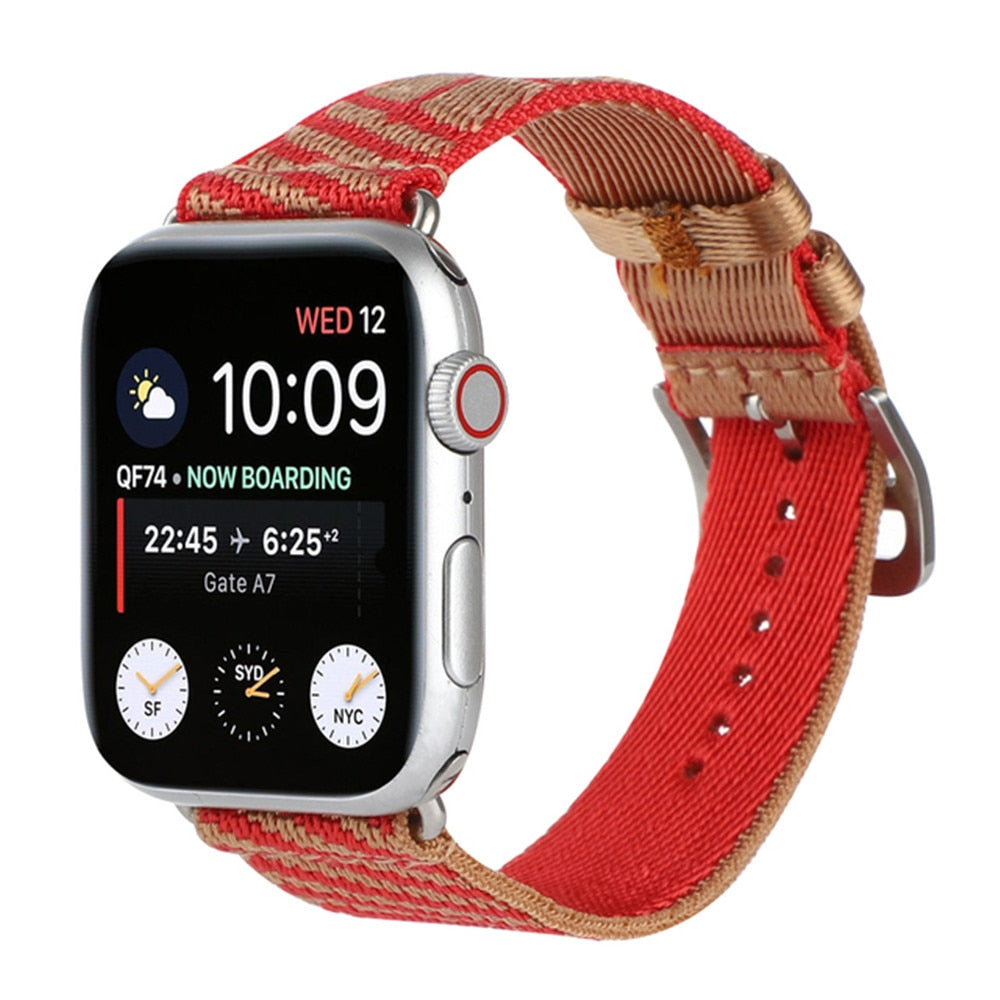 Jumping Single Tour Strap for Apple Watch Band 6 5 4 40mm 44mm Nylon Bracelet for iWatch Series 6 3 38mm 42mm Sports Watchbands
