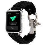 Nylon strap For Apple watch band 44mm 40mm 45mm 41mm 42mm 38mm Outdoors Sport Survival Rope Bracelet iWatch series 3 4 5 se 6 7