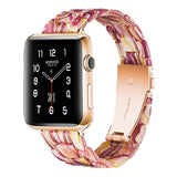 Red Bloom Resin Band For Apple Watch