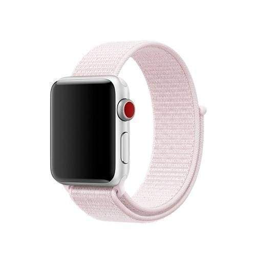 accessories 5  Pearl Pink / 38mm/40mm Apple Watch band Nylon sport loop strap 44mm/ 40mm/ 42mm/ 38mm iWatch Series 1 2 3 4 bracelet hook-and-loop wrist watchband accessories - US fast shipping