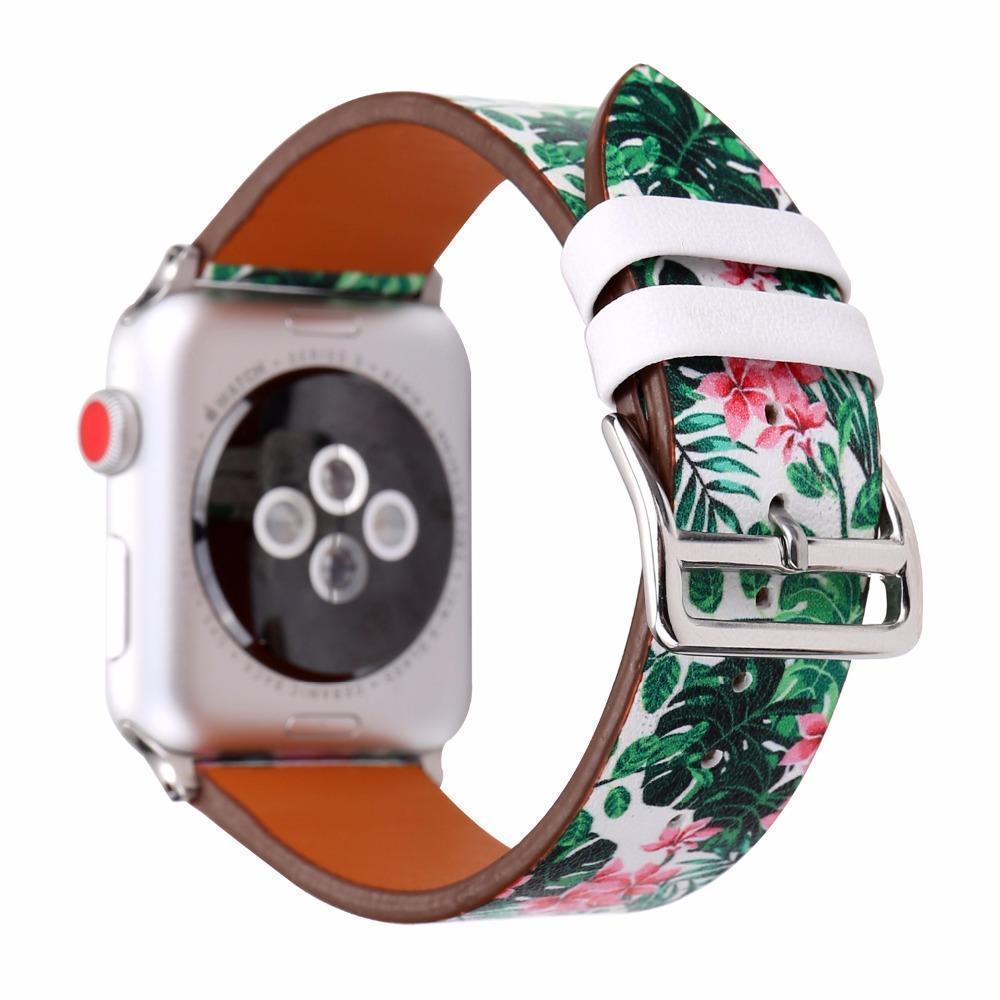 Accessories Apple Watch band strap, flower floral design print, 44mm/ 40mm/ 42mm/ 38mm , Series 1 2 3 4