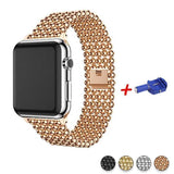 Accessories Apple Watch Series 5 4 3 2 Band, Minimal Stainless Steel Metal, 38mm, 40mm, 42mm, 44mm - US Fast Shipping