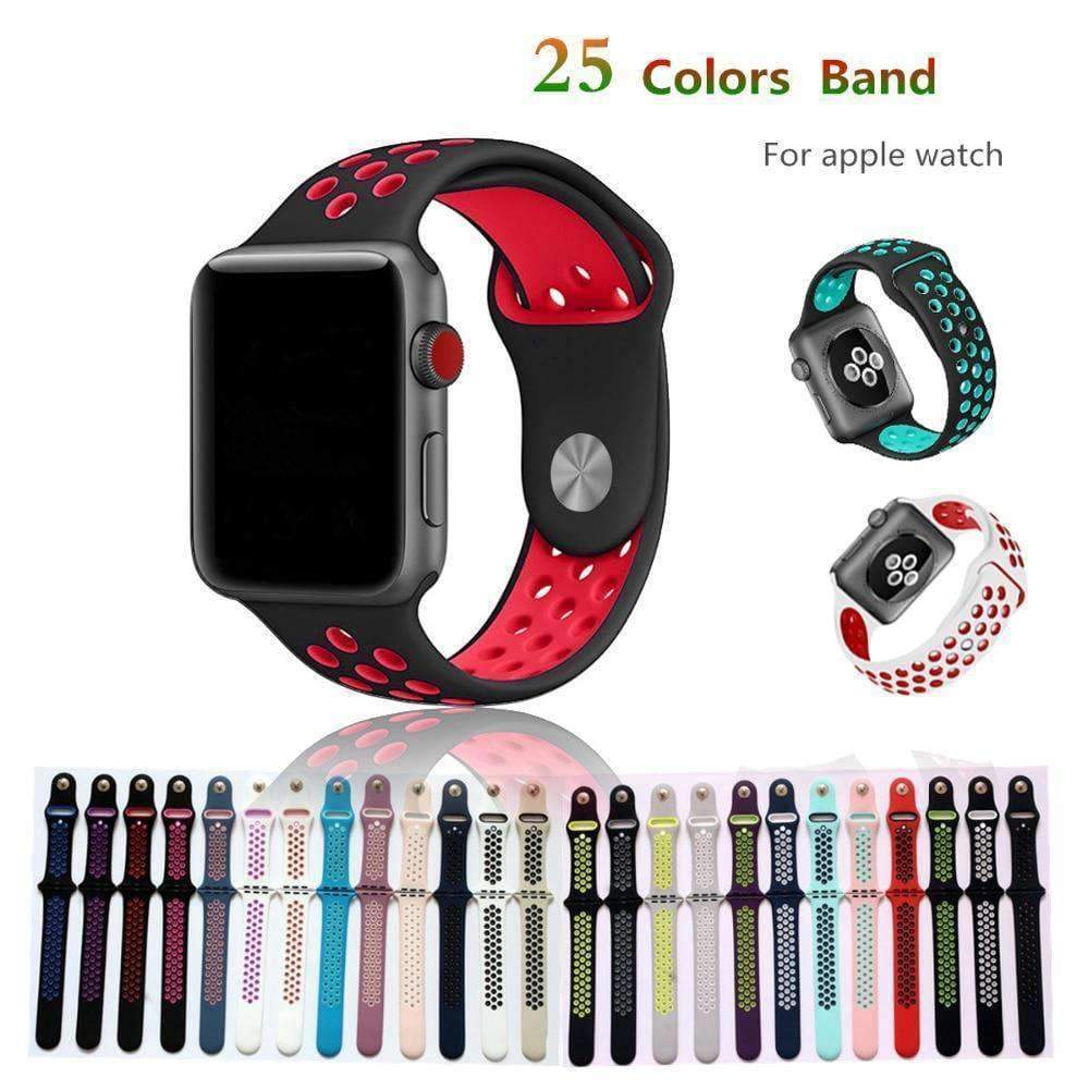 Leather and Metal Smart Fashion Rubber Watch Bands Soft Sport Silicone Apple  Wristbands Replacement Watch Strap for iWatch Series 7 8 - China Silicone  Strap and Watch Band price