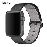 accessories black / 38mm / 40mm Apple Watch Series 5 4 3 2 Band, Best Apple watch band Nylon Woven Loop 38mm, 40mm, 42mm, 44mm
