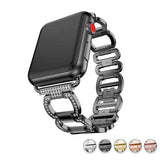accessories Black / 38mm / 40mm Apple Watch Series 5 4 3 2 Band, Smart Watch Diamond Metal bracelet for iWatch 38mm, 40mm, 42mm, 44mm - US Fast Shipping