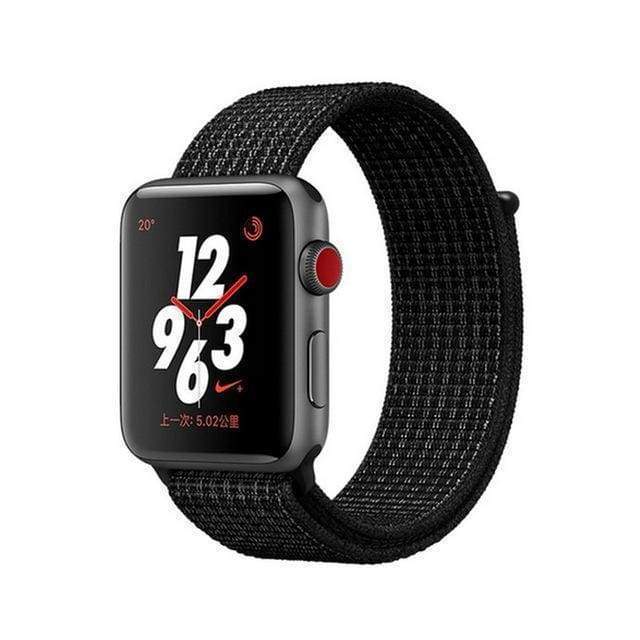 accessories black white / 38mm/40mm Apple Watch band Nylon sport loop strap 44mm/ 40mm/ 42mm/ 38mm iWatch Series 1 2 3 4 bracelet hook-and-loop wrist watchband accessories - US fast shipping