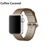 accessories Coffee Caramel / 38mm / 40mm Apple Watch Series 5 4 3 2 Band, Sport Woven Nylon Strap, Wrist bracelet belt fabric-like nylon band for iwatch 38mm, 40mm, 42mm, 44mm - US Fast Shipping