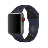 accessories Dark Blue Black / 38mm / 40mm S Apple Watch Series 5 4 3 2 Band, Silicone Strap Bracelet Sport Wrist Watch Belt Rubber  38mm, 40mm, 42mm, 44mm - US Fast shipping