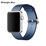 accessories midnight blue / 38mm / 40mm Apple Watch Series 5 4 3 2 Band, Sport Woven Nylon Strap, Wrist bracelet belt fabric-like nylon band for iwatch 38mm, 40mm, 42mm, 44mm - US Fast Shipping