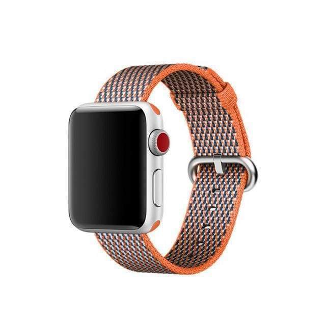 accessories orange / 38mm / 40mm Apple Watch Series 5 4 3 2 Band, Sport Woven Nylon Strap, Wrist bracelet belt fabric-like nylon band for iwatch 38mm, 40mm, 42mm, 44mm - US Fast Shipping