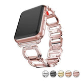 accessories Pink / 38mm / 40mm Apple Watch Series 5 4 3 2 Band, Smart Watch Diamond Metal bracelet for iWatch 38mm, 40mm, 42mm, 44mm - US Fast Shipping