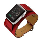 accessories Red / 38mm / 40mm Apple Watch Series 5 4 3 2 Band, Leather Double Tour wrap Bracelet Strap Watchband fits 38mm, 40mm, 42mm, 44mm - US Fast Shipping
