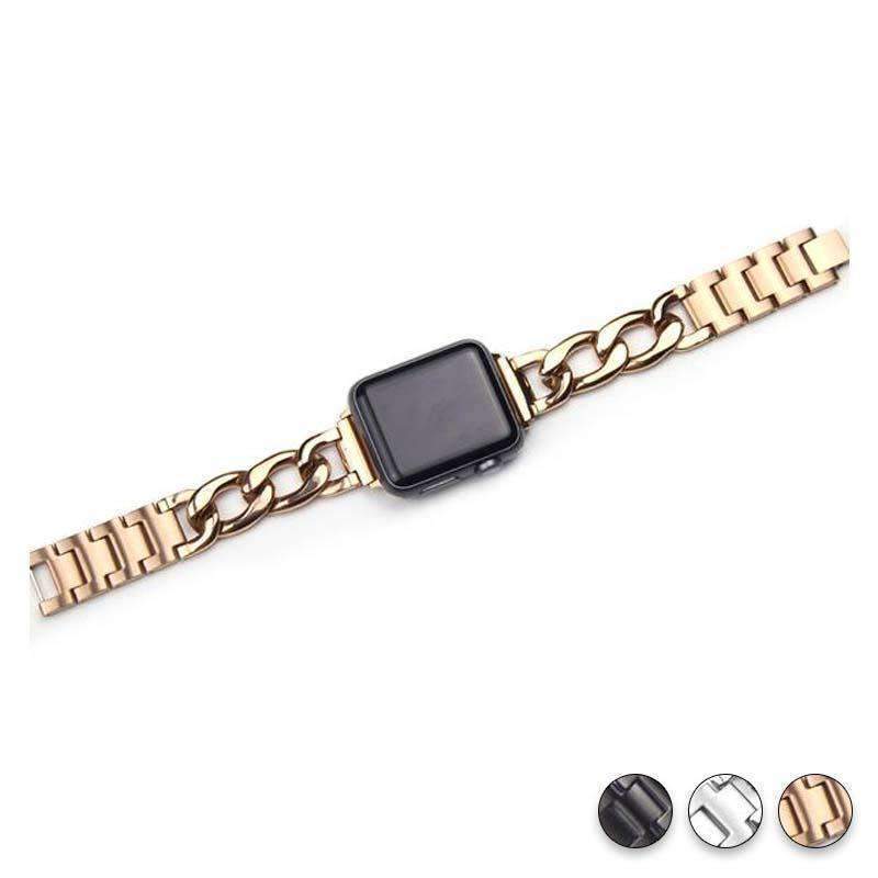 accessories Rose Gold / 38mm/40mm Apple Watch Series 5 4 3 2 Band, Chain link Bracelet Strap Metal Wrist Belt Replacement Clock Watch, 38mm, 40mm, 42mm, 44mm-USA Fast Shipping