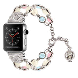 Accessories Silver 3 / 42mm/44mm Apple watch cuff band,  Bling Luxury Crystal Diamond iWatch cuff bangle,  Stainless Steel, 44mm, 40mm, 42mm, 38mm, Series 1 2 3 4