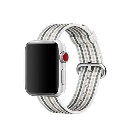 accessories Silver / 38mm / 40mm Apple Watch Series 5 4 3 2 Band, Best Apple watch band Nylon Woven Loop 38mm, 40mm, 42mm, 44mm