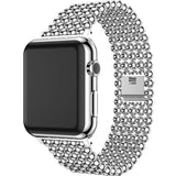 Accessories Silver / 38mm / 40mm Apple Watch Series 5 4 3 2 Band, Minimal Stainless Steel Metal, 38mm, 40mm, 42mm, 44mm - US Fast Shipping
