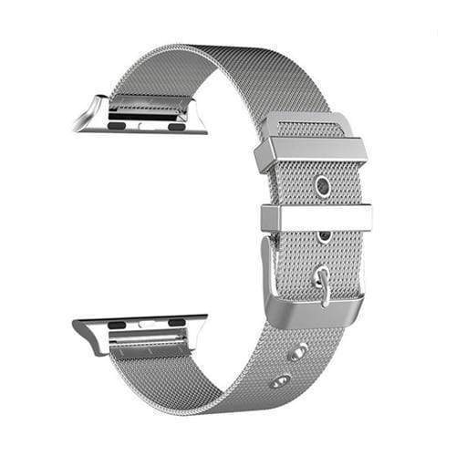 accessories Silver / 38mm / 40mm Apple Watch Series 5 4 3 2 Band, Sport Milanese Loop with buckle, Stainless Steel iwatch 38mm, 40mm, 42mm, 44mm - US Fast Shipping