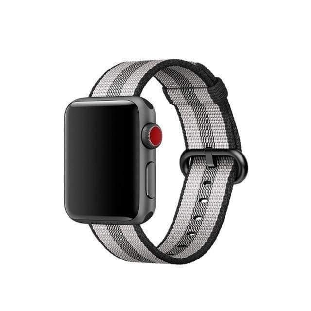 accessories spanish gray / 38mm / 40mm Apple Watch Series 5 4 3 2 Band, Sport Woven Nylon Strap, Wrist bracelet belt fabric-like nylon band for iwatch 38mm, 40mm, 42mm, 44mm - US Fast Shipping