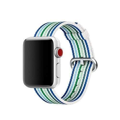 accessories teal / 38mm / 40mm Apple Watch Series 5 4 3 2 Band, Sport Woven Nylon Strap, Wrist bracelet belt fabric-like nylon band for iwatch 38mm, 40mm, 42mm, 44mm - US Fast Shipping