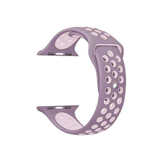accessories Violet Fog / 38mm / 40mm S Apple Watch Series 5 4 3 2 Band, Silicone Strap Bracelet Sport Wrist Watch Belt Rubber  38mm, 40mm, 42mm, 44mm - US Fast shipping