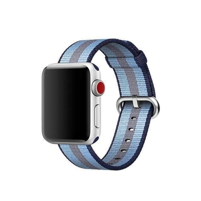 accessories yale / 38mm / 40mm Apple Watch Series 5 4 3 2 Band, Sport Woven Nylon Strap, Wrist bracelet belt fabric-like nylon band for iwatch 38mm, 40mm, 42mm, 44mm - US Fast Shipping
