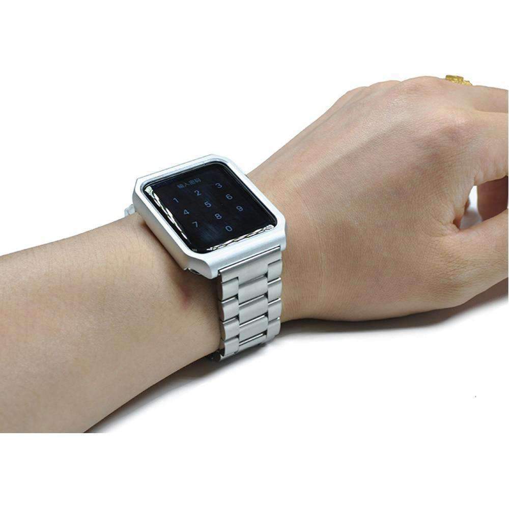 Apple Apple watch band case stainless steel  strap 42mm/38 metal bracelet for iwatch series 1/2/3 - USA Fast Shipping