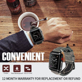 Apple Apple Watch Band handmade Cowboy Calf Leather Watch  38mm 40mm 42mm 44mm Series 4 3 2 iWatch strap