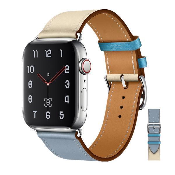 Apple Apple watch Leather Strap For  herm band 4 3 iwatch band 42mm 38mm 44mm 40mm  bracelet for apple watch 4, US Fast Shipping