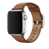 Apple Apple Watch Series 5 4 3 2 Band, Classic Buckle Band for iWatch Calf Leather With Square Buckle Modern Design 38mm, 40mm, 42mm, 44mm