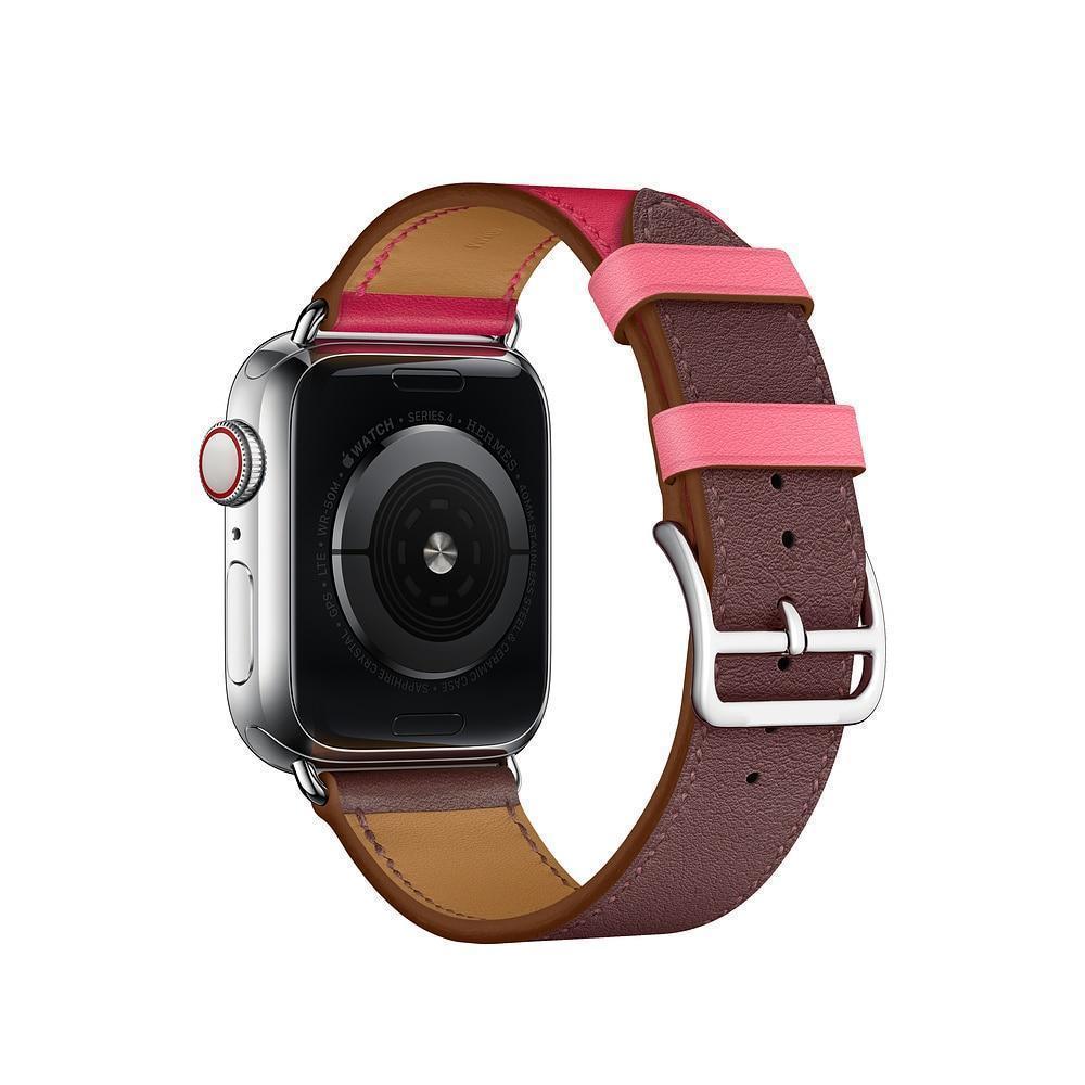 Apple Apple Watch Series 5 4 3 2 Band, Leather Single Tour Strap, Bracelet iWatch 38mm, 40mm, 42mm, 44mm - US Fast Shipping