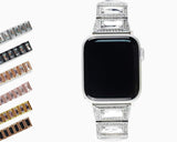 Apple Apple Watch Series 5 4 3 2 Band, Luxury Diamond Bling for Women Butterfly Buckle Metal Strap 38mm, 40mm, 42mm, 44mm