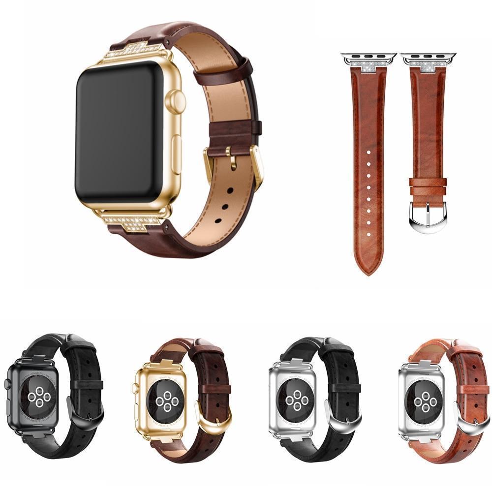 Apple Apple Watch Series 5 4 3 2 Band, Luxury Leather Formal Strap for iWatch  38mm, 40mm, 42mm, 44mm