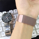 Apple Apple Watch Series 5 4 3 2 Band, Milanese Loop Sport Strap, Magnetic Stainless Steel Bracelet watchband 38mm, 40mm, 42mm, 44mm