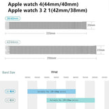 Apple Apple Watch Series 5 4 3 2 Band, Milanese Loop Sport Strap, Magnetic Stainless Steel Bracelet watchband 38mm, 40mm, 42mm, 44mm