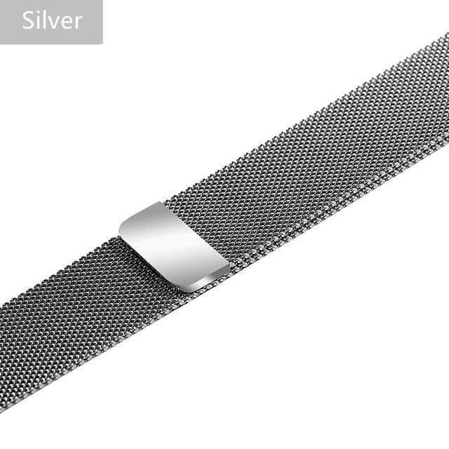 Apple Apple Watch Series 5 4 3 2 Band, Milanese Loop Sport Strap, Magnetic Stainless Steel Bracelet watchband 38mm, 40mm, 42mm, 44mm