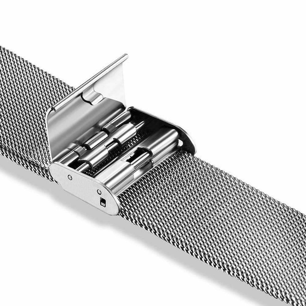 Apple Apple Watch Series 5 4 3 2 Band, Milanese mesh sport Loop Stainless Steel Watchband with Double Buckle 38mm, 40mm, 42mm, 44mm