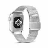 Apple Apple Watch Series 5 4 3 2 Band, Milanese style, Stainless Steel Woven Sport Watchband fits 38mm, 40mm, 42mm, 44mm
