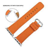 Apple Apple Watch Series 5 4 3 2 Band, Sport Edition, High Quality Calf Faux leather Watchband 38mm, 40mm, 42mm, 44mm