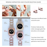 Apple Apple Watch Series 5 4 3 2 Band, Stainless Steel, Diamond crystal Bling iWatch Strap fits 38mm, 40mm, 42mm, 44mm