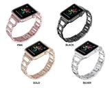 Apple Apple Watch Series 5 4 3 Band, Women Stainless Steel Hollow breathable Diamond Bracelet strap for 38mm, 42mm, 40mm, 44mm - US Fast shippping