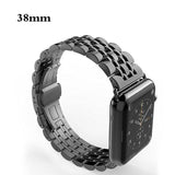 Apple black / 38mm / 40mm Apple Watch Series 5 4 3 2 Band, Luxury metal Stainless Steel rolex Strap Bracelet Wrist Belt for iWatch 38mm, 40mm, 42mm, 44mm US Fast Shipping