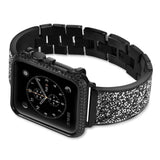 Apple Black / 38mm / 40mm Apple Watch Series 5 4 3 2 Band, Rose gold, Silver or Black Luxury Watchbands Stainless Steel Bracelet Srap 38mm, 40mm, 42mm, 44mm