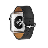 Apple Black / 38mm Apple Watch Series 5 4 3 2 Band, Sport Edition, High Quality Calf Faux leather Watchband 38mm, 40mm, 42mm, 44mm