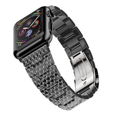 Apple Black / 38mm Strap For Apple Watch band 4/3 42mm 38mm iwatch band apple watch 4 44mm 40mm faux resin ceramic Link bracelet belt watch Accessories - USA Fast Shipping