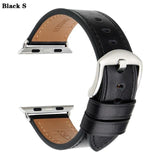 Apple Black S / For Apple Watch 38mm Watch Accessories Genuine Leather For Apple Watch Band 44mm 40mm & Apple Watch Bands 42mm 38mm Series 4 3 2 1 Watch Strap